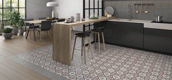 carrelage cuisine ouverte